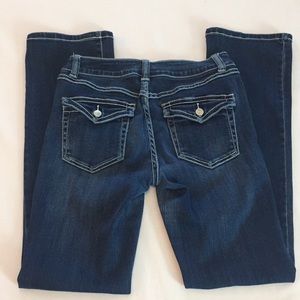 INC denim boot leg jeans